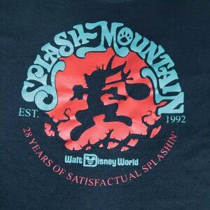 Disney Parks Authentic Splash Mountain 28 Anniversary T-Shirt Retired Size Large